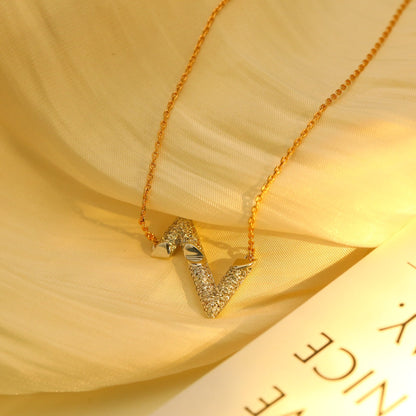 [Charm Aries Jewelry]VOLT SILVER DIAMOND PEDANT NECKLACE