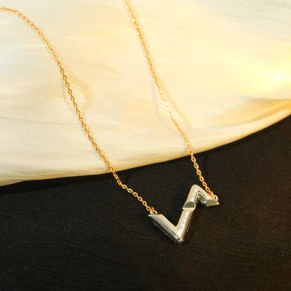[Charm Aries Jewelry]VOLT SILVER DIAMOND PEDANT NECKLACE