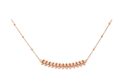 [Charm Aries Jewelry]CLASH PINK GOLD NECKLACE