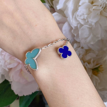 [Charm Aries Jewelry]LUCKY SPRING SILVER BRACELET 4 MOTIF