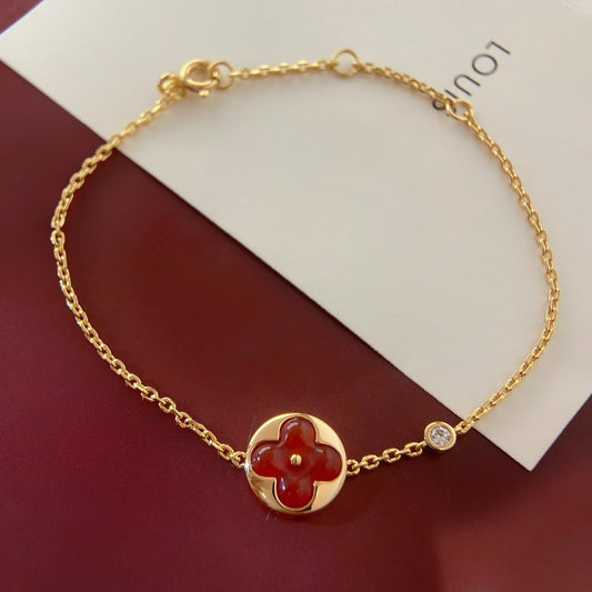 [Charm Aries Jewelry]SUN PEDANT CARNELIAN BRACELET