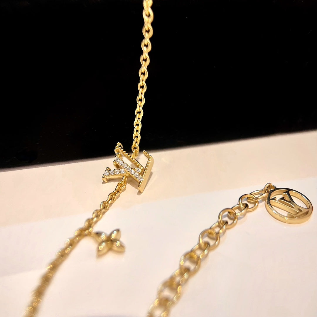 [Charm Aries Jewelry]LOGO STAR MOTIF GOLD BRACELET