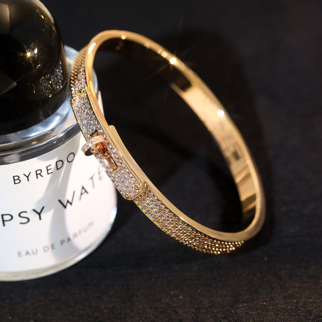[Charm Aries Jewelry]KELLY BRACELET DIAMOND PAVED