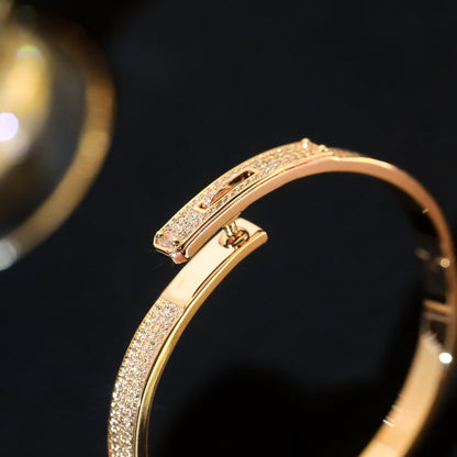 [Charm Aries Jewelry]KELLY BRACELET DIAMOND PAVED
