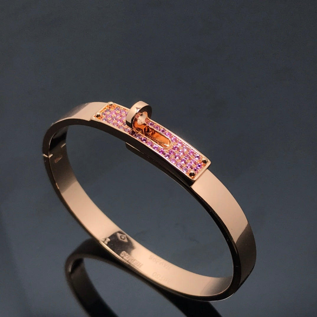 [Charm Aries Jewelry]KELLY BRACELET PINK DIAMOND