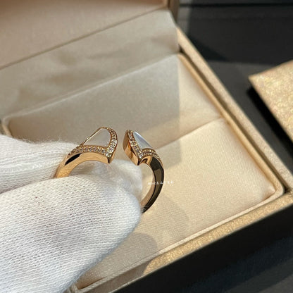 [Charm Aries Jewelry]DREAM MOP DIAMOND OPEN RING