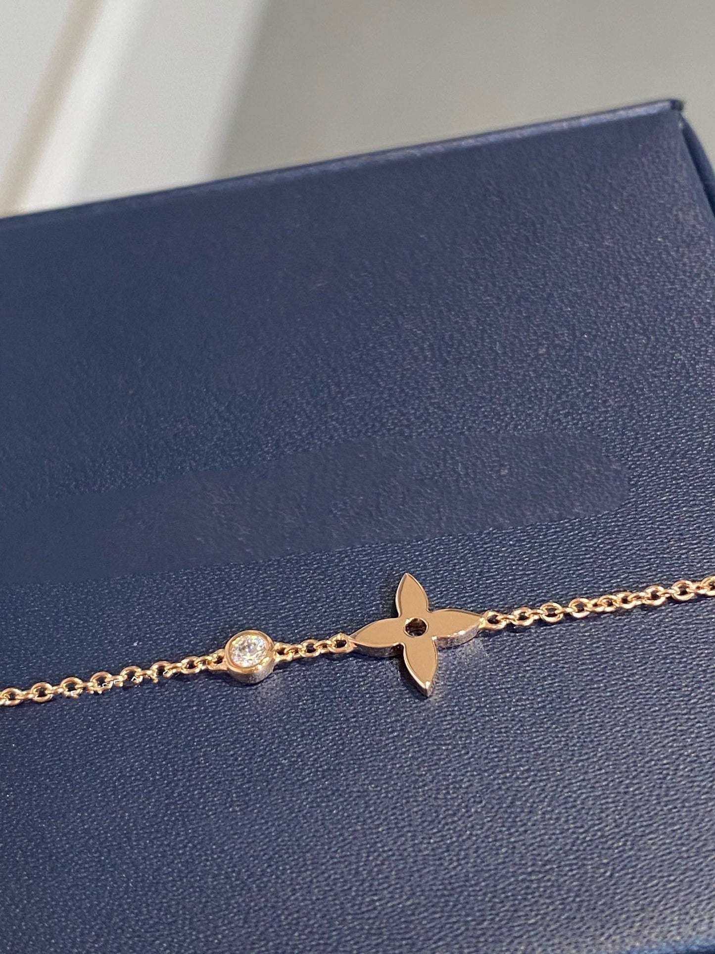 [Charm Aries Jewelry]STAR DIAMOND PINK GOLD BRACELET