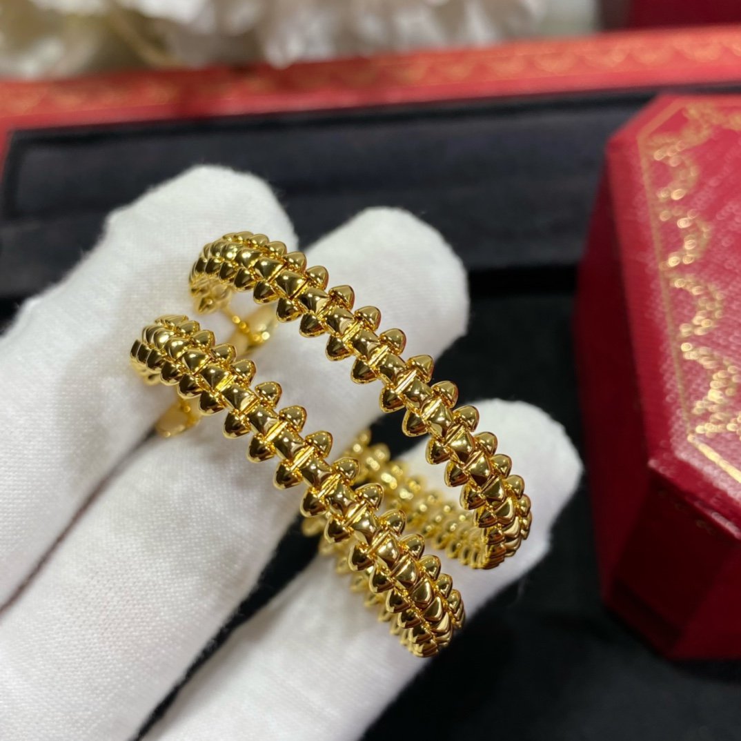 [Charm Aries Jewelry]CLASH LARGE HOOP EARRINGS