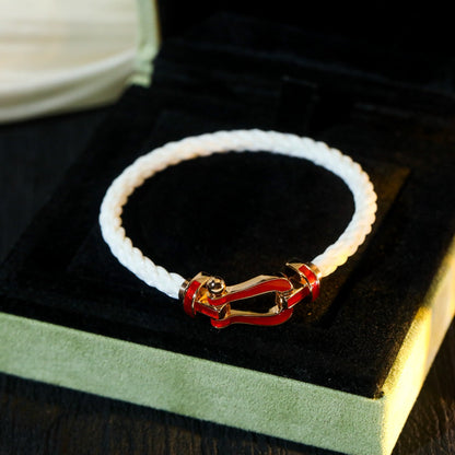 [Charm Aries Jewelry]FORCE 10 WHITE TEXTILE DIAMOND PAVED