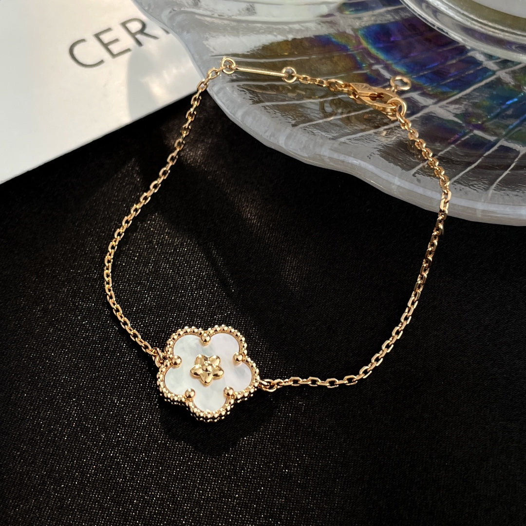[Charm Aries Jewelry]LUCKY SPRING ROSE GOLD MOP BRACELET