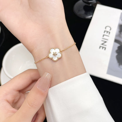 [Charm Aries Jewelry]LUCKY SPRING ROSE GOLD MOP BRACELET