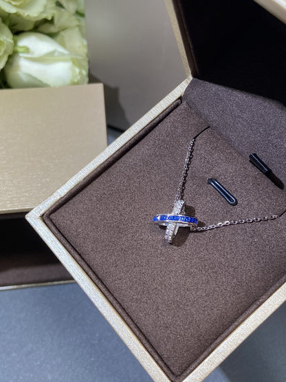 [Charm Aries Jewelry]LIENS DIAMOND SILVER NECKLACE