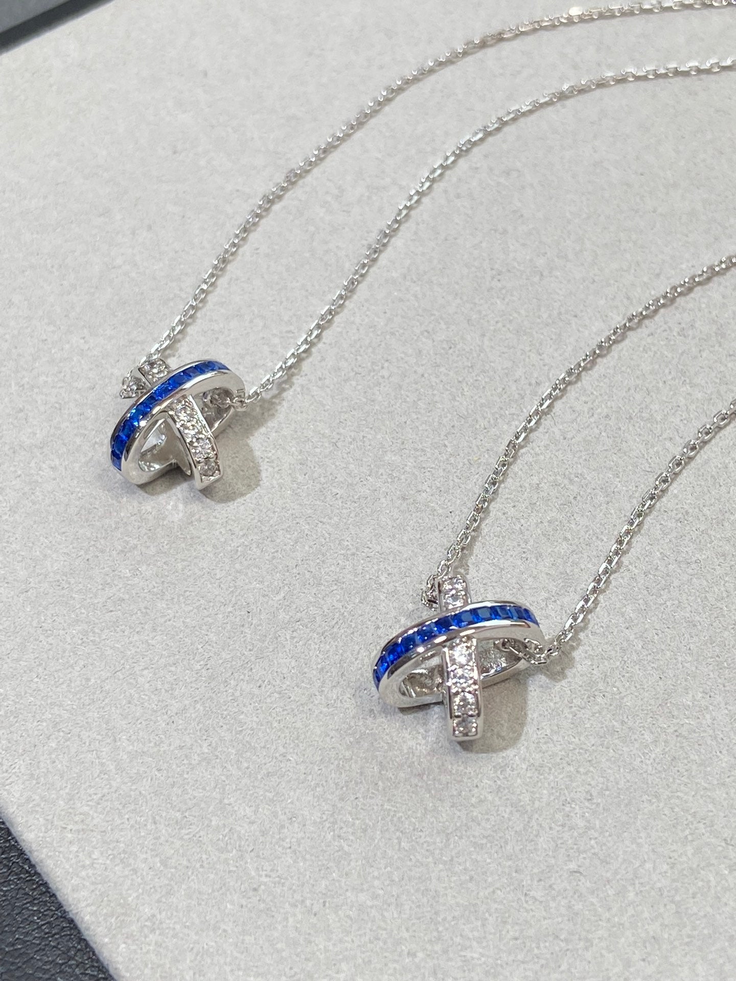 [Charm Aries Jewelry]LIENS DIAMOND SILVER NECKLACE