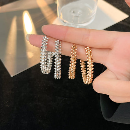 [Charm Aries Jewelry]CLASH HOOP EARRINGS