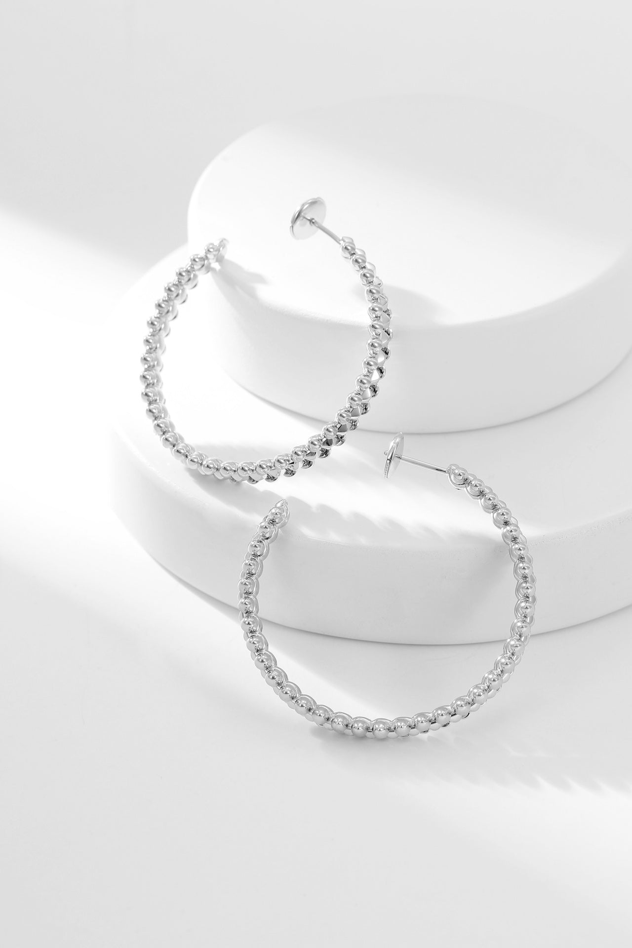 [Charm Aries Jewelry]CLASH HOOP EARRINGS