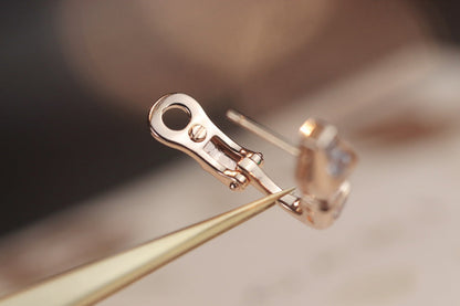 [Charm Aries Jewelry]SERPENT PINK GOLD DIAMOND EARRINGS