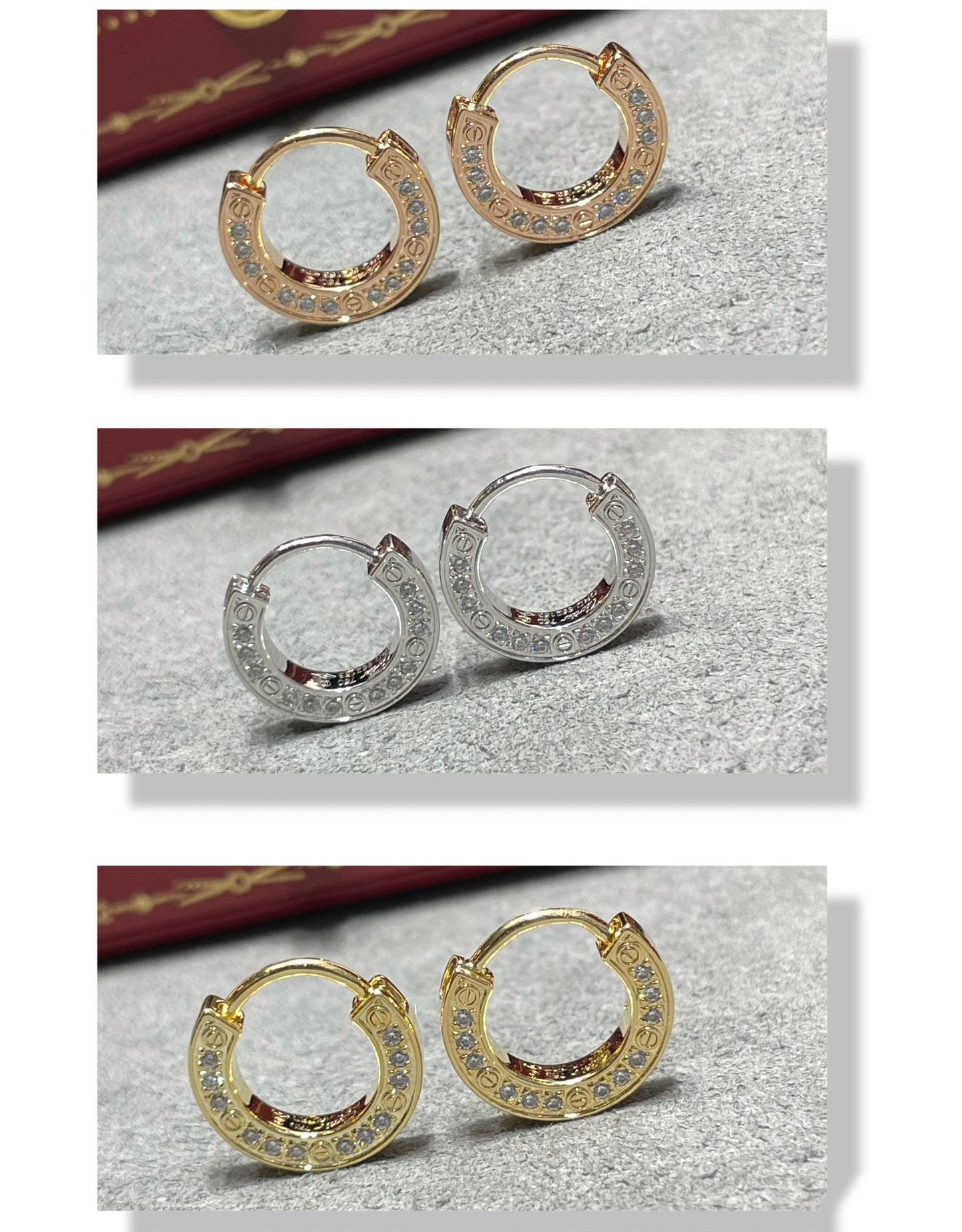 [Charm Aries Jewelry]LOVE DIAMOND EARRINGS