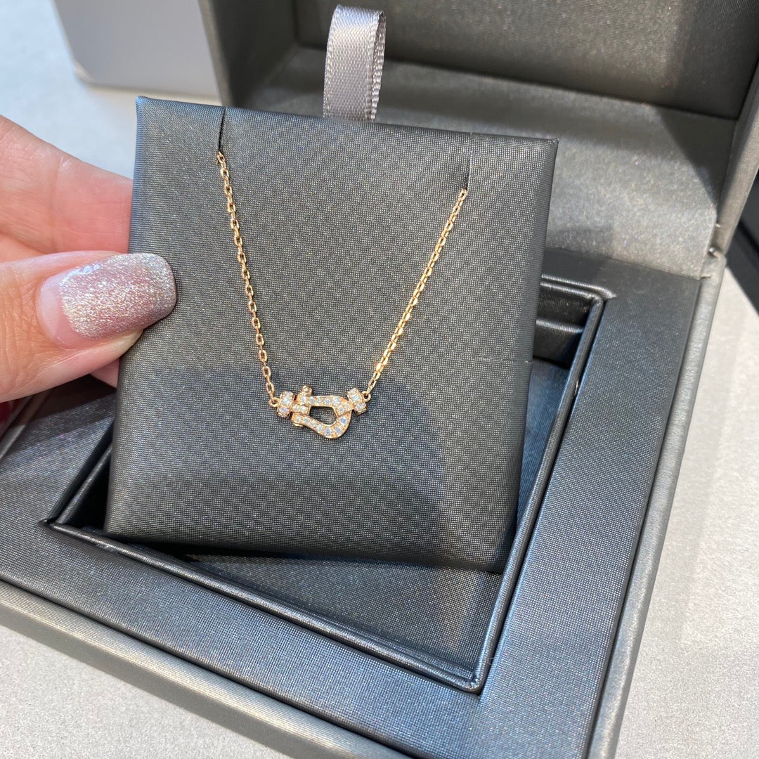 [Charm Aries Jewelry]FORCE 10 DIAMOND PINK GOLD NECKLACE MINI MODEL