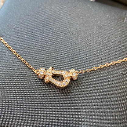 [Charm Aries Jewelry]FORCE 10 DIAMOND PINK GOLD NECKLACE MINI MODEL