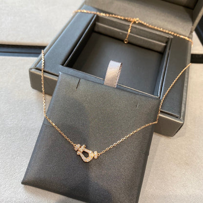 [Charm Aries Jewelry]FORCE 10 DIAMOND PINK GOLD NECKLACE MINI MODEL