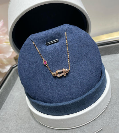 [Charm Aries Jewelry]FORCE 10 DIAMOND CHAIN LINK PINK GOLD BRACELET