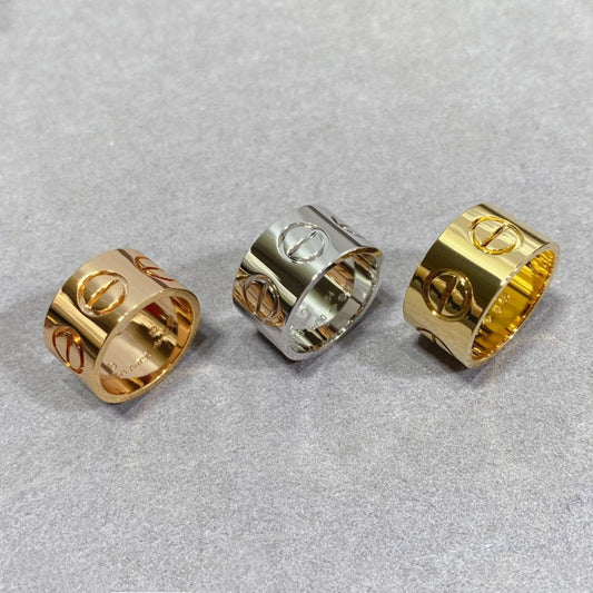[Charm Aries Jewelry]LOVE 11MM LARGE RING