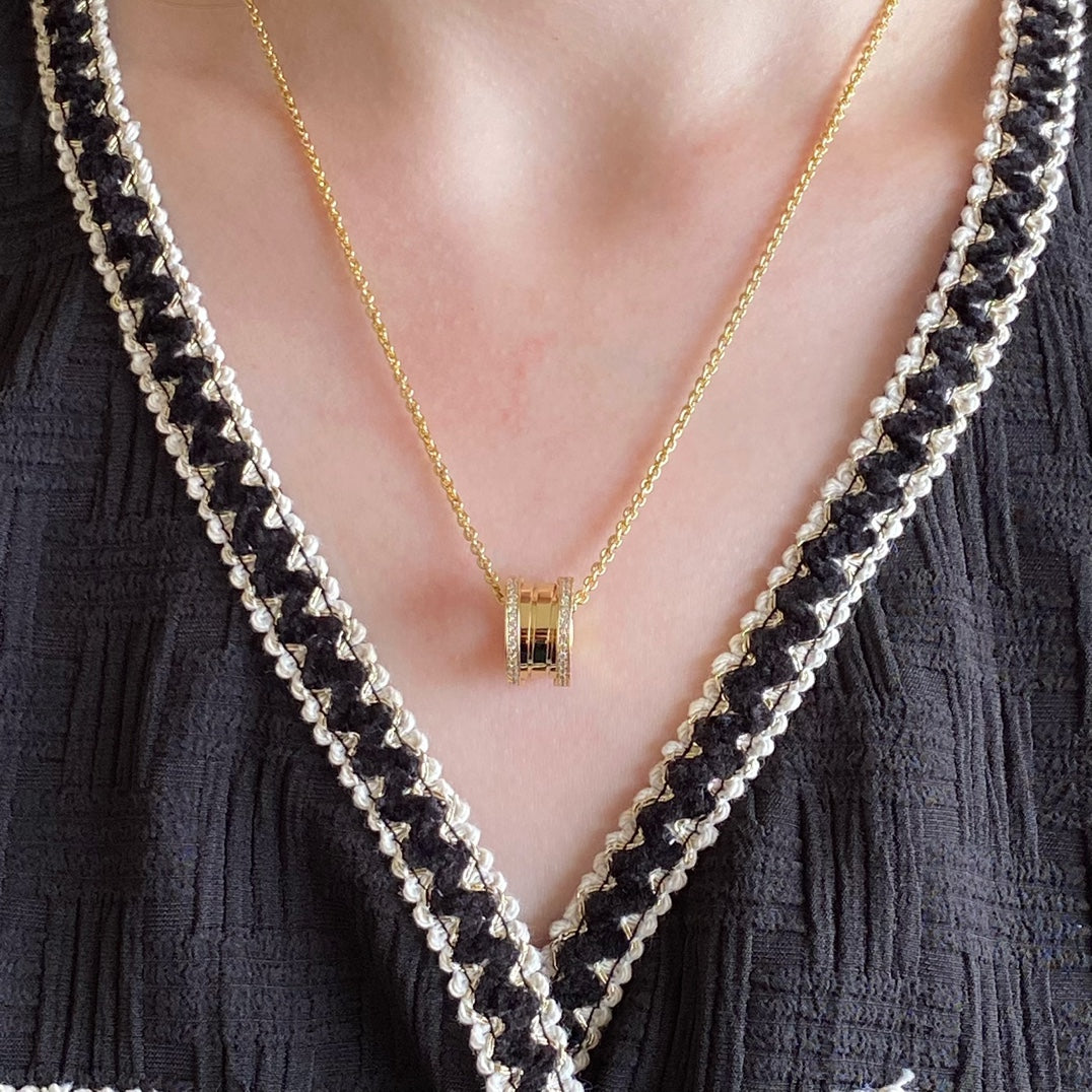[Charm Aries Jewelry]ZERO 1 DIAMOND NECKLACE