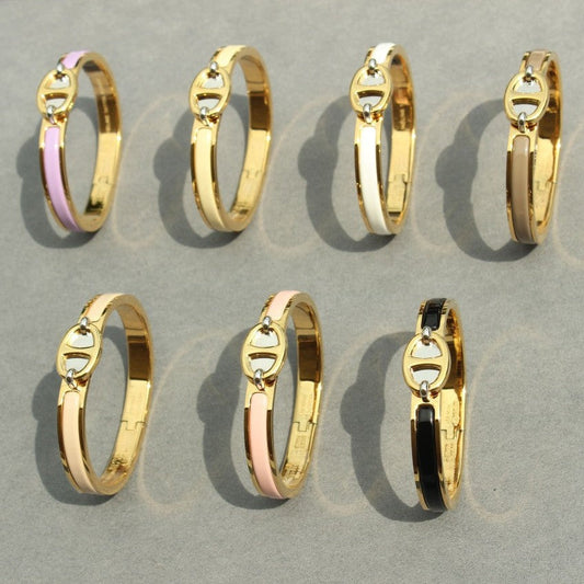 [Charm Aries Jewelry]CLIC CHAINE GOLD BRACELET