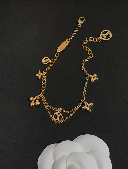 [Charm Aries Jewelry]BLOOMING PINK GOLD MOP BRACELET