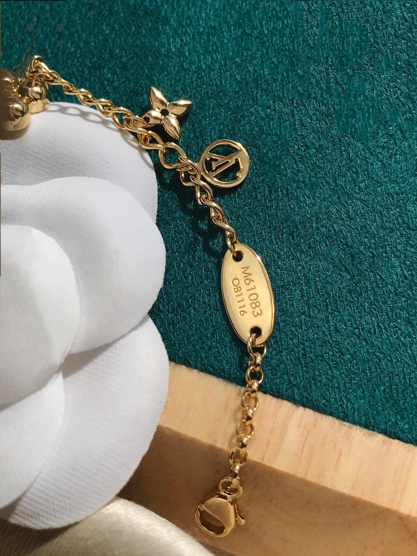 [Charm Aries Jewelry]BLOOMING PINK GOLD MOP BRACELET