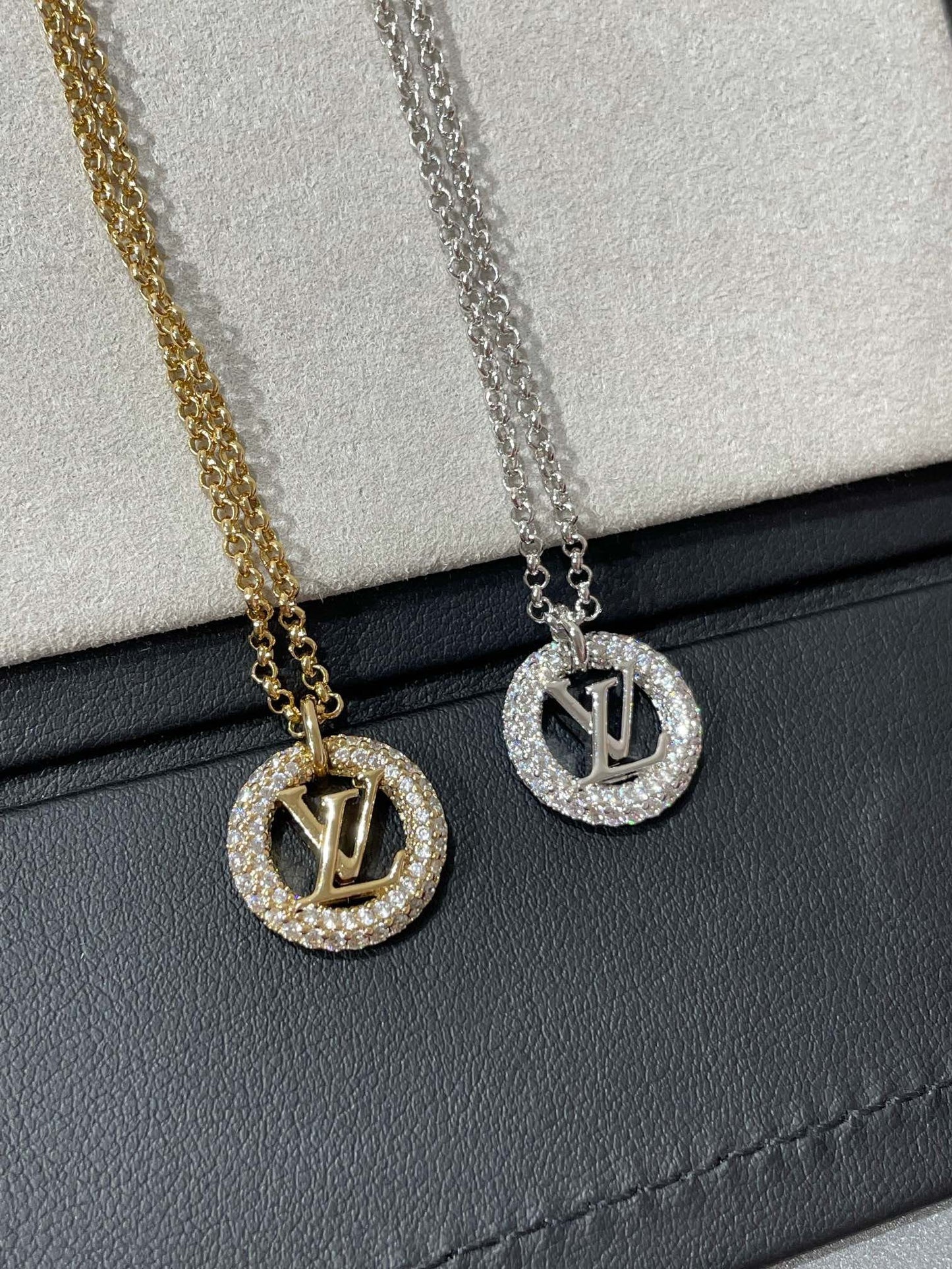 [Charm Aries Jewelry]BY NIGHT DIAMOND PAVED NECKLACE