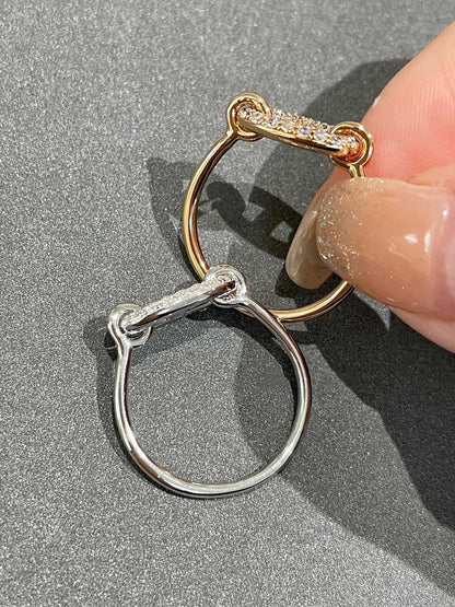 [Charm Aries Jewelry]RONDE SMALL DIAMOND RING