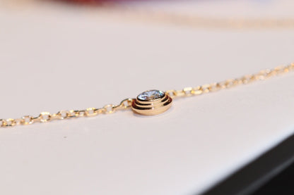 [Charm Aries Jewelry]DAMOUR DIAMOND NECKLACE
