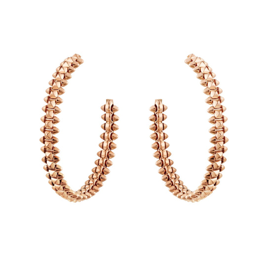 [Charm Aries Jewelry]CLASH LARGE HOOP EARRINGS