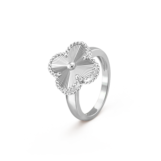 [Charm Aries Jewelry]CLOVER SILVER RING