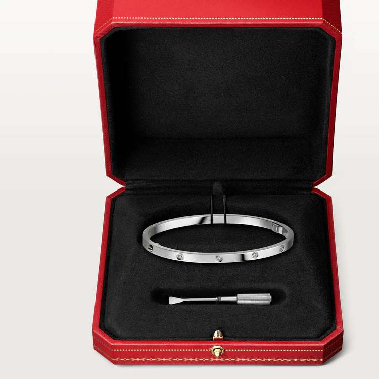 [Charm Aries Jewelry]LOVE BRACELET 3.65MM 10 DIAMONDS