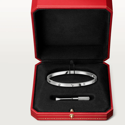 [Charm Aries Jewelry]LOVE BRACELET 3.65MM 10 DIAMONDS