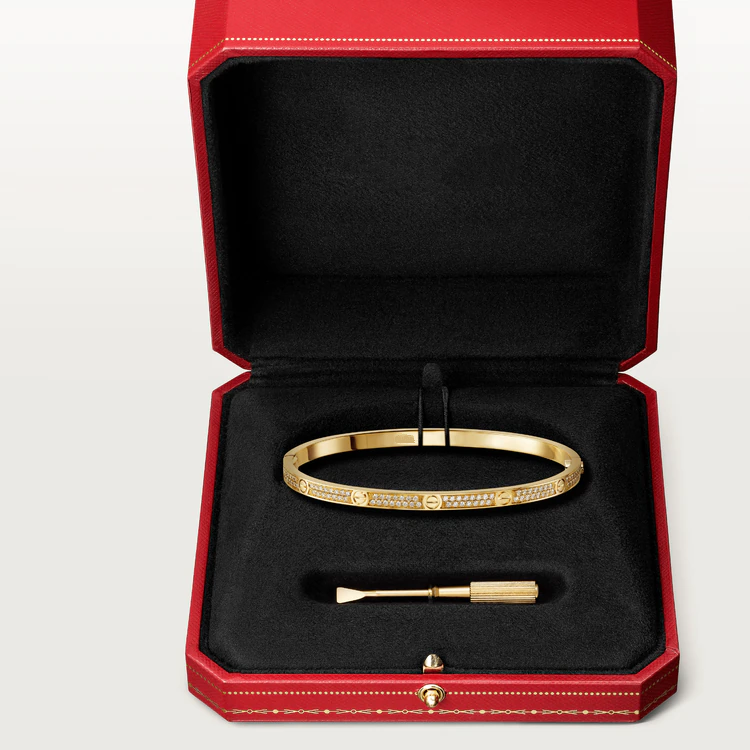 [Charm Aries Jewelry]LOVE BRACELET 3.65MM DIAMOND-PAVED
