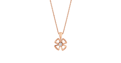 [Charm Aries Jewelry]FIOREVER NECKLACE DIAMOND CENTER