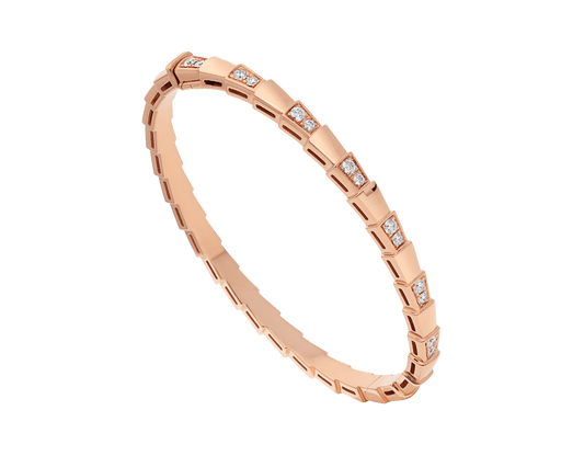 [Charm Aries Jewelry]SERPENTI BRACELET PINK GOLD DIAMOND
