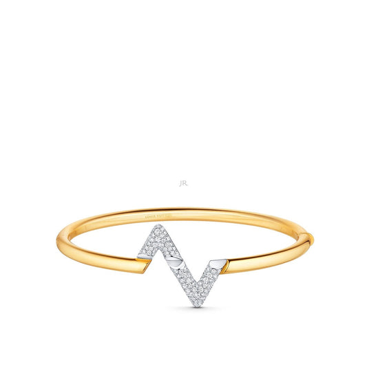 [Charm Aries Jewelry]VOLTE UPSITE DOWN GOLD DIAMOND BRACELET