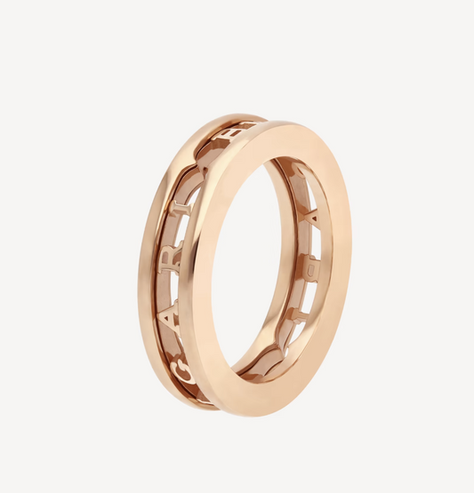 [Charm Aries Jewelry]ZERO 1 ONE-BAND WITH OPENWORK LOGO SPIRAL RING
