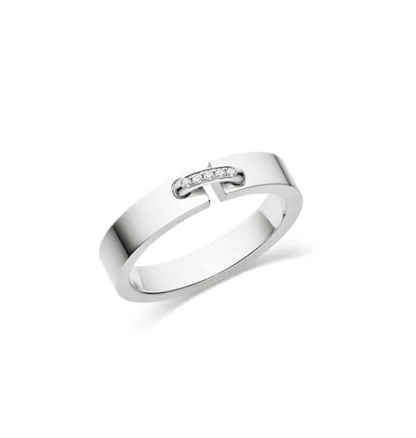 [Charm Aries Jewelry]ALLIANCE LIENS VIDENCE DIAMOND 4MM RING