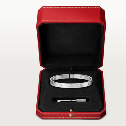 [Charm Aries Jewelry]LOVE BRACELET 6.1MM 4 DIAMONDS