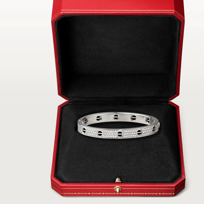[Charm Aries Jewelry]LOVE BRACELET 6.1MM DIAMOND-PAVED CERAMIC