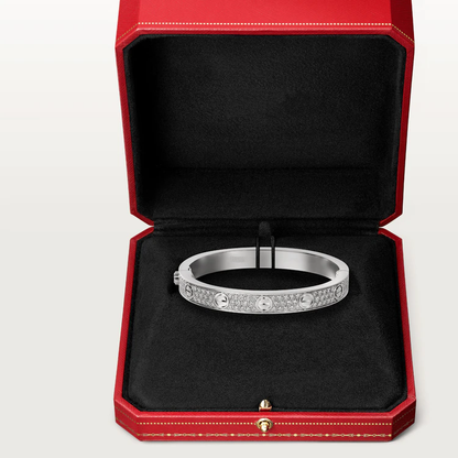 [Charm Aries Jewelry]LOVE BRACELET 6.1MM DIAMOND-PAVED