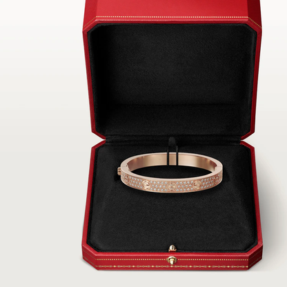 [Charm Aries Jewelry]LOVE BRACELET 6.1MM DIAMOND-PAVED