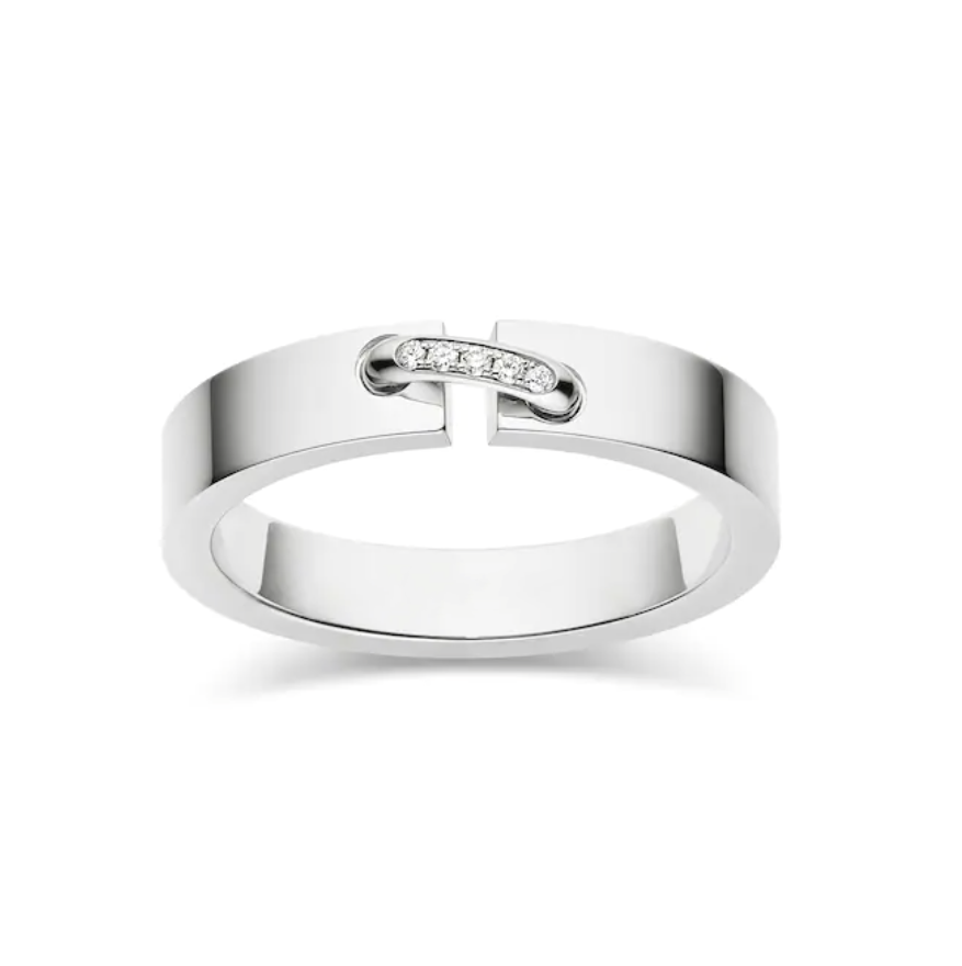 [Charm Aries Jewelry]ALLIANCE LIENS VIDENCE DIAMOND 4MM RING