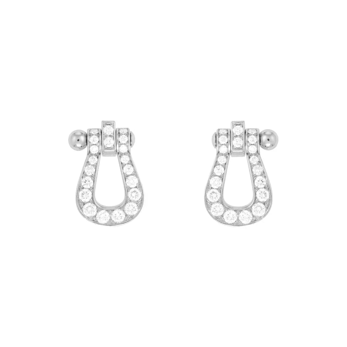 [Charm Aries Jewelry]FORCE 10 FULL DIAMOND STUD EARRINGS MINI MODEL