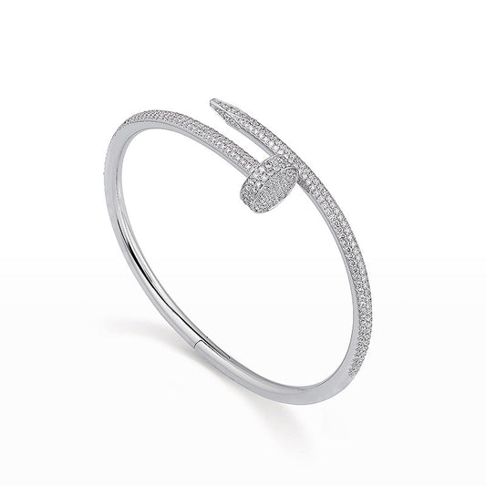 [Charm Aries Jewelry]JUSTE BRACELET 3.5MM ALL DIAMONDS